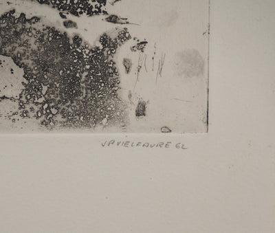 Jean-Pierre VIELFAURE : Tourbillon II, Gravure originale signée