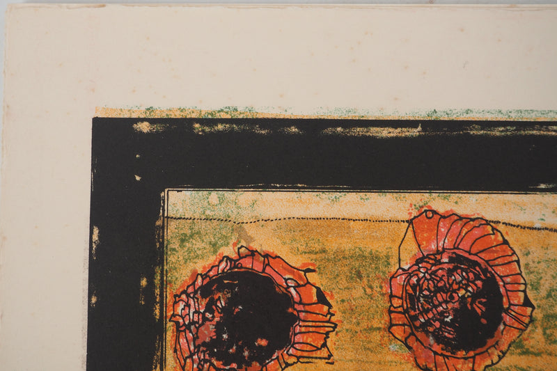 Jean-Pierre VIELFAURE : Architecture abstraite, Lithographie originale signée