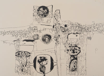 Jean-Pierre VIELFAURE : Cartographie d'un songe, Sérigraphie originale signée