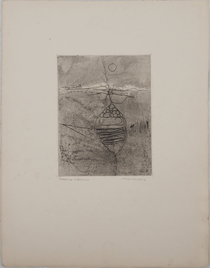 Jean-Pierre VIELFAURE : Vie sous-marine, Gravure originale signée