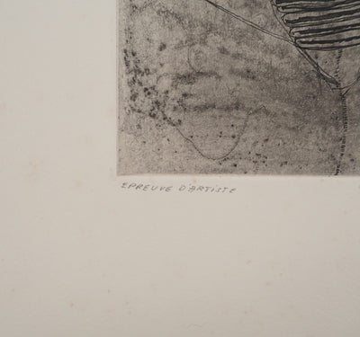 Jean-Pierre VIELFAURE : Vie sous-marine, Gravure originale signée