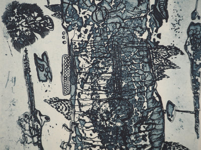 Jean-Pierre VIELFAURE : Fragments d'absence, Gravure originale signée