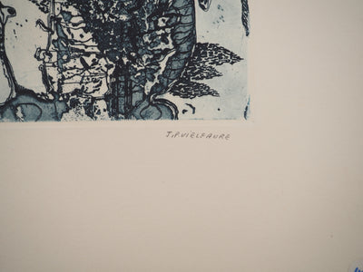 Jean-Pierre VIELFAURE : Fragments d'absence, Gravure originale signée