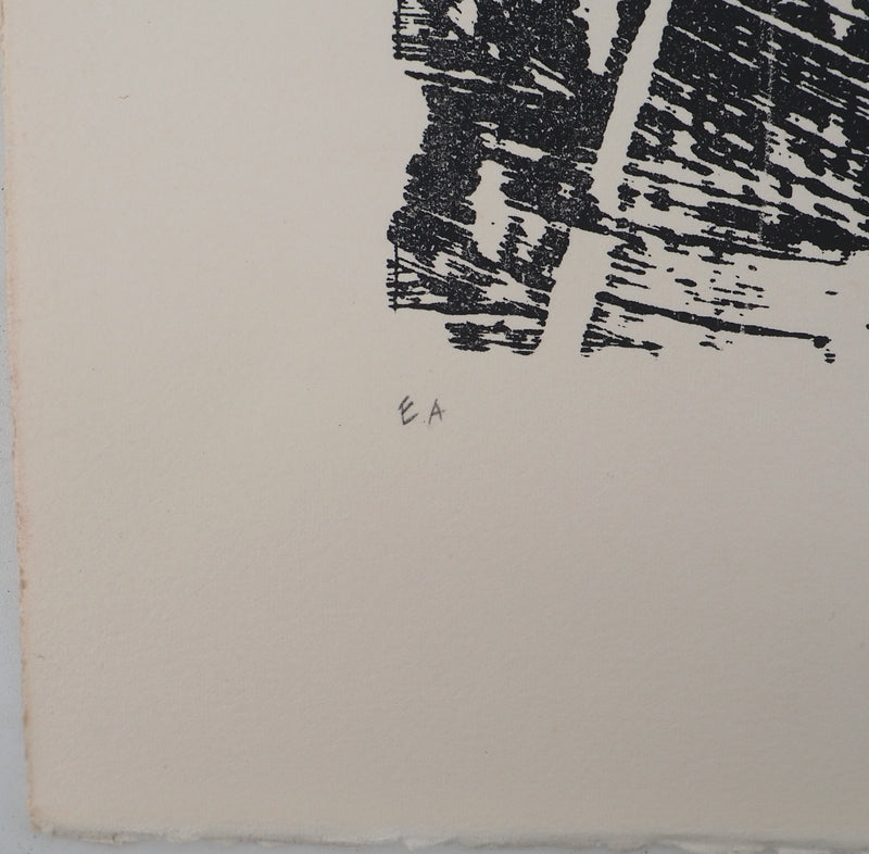 Jean-Pierre VIELFAURE : Composition aux pingouins, Sérigraphie originale signée