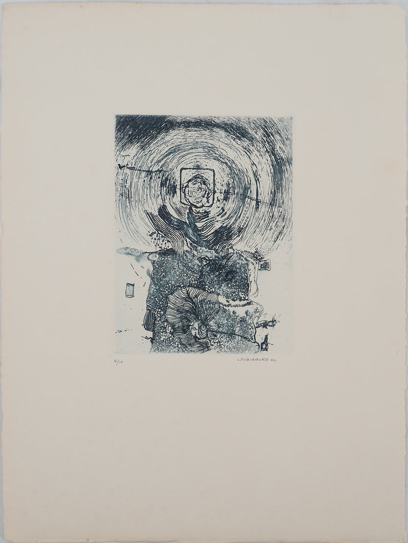 Jean-Pierre VIELFAURE : Tourbillon, Gravure originale signée