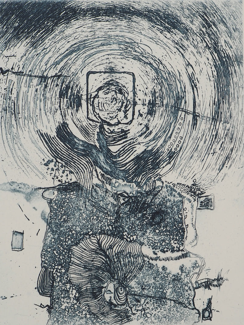 Jean-Pierre VIELFAURE : Tourbillon, Gravure originale signée