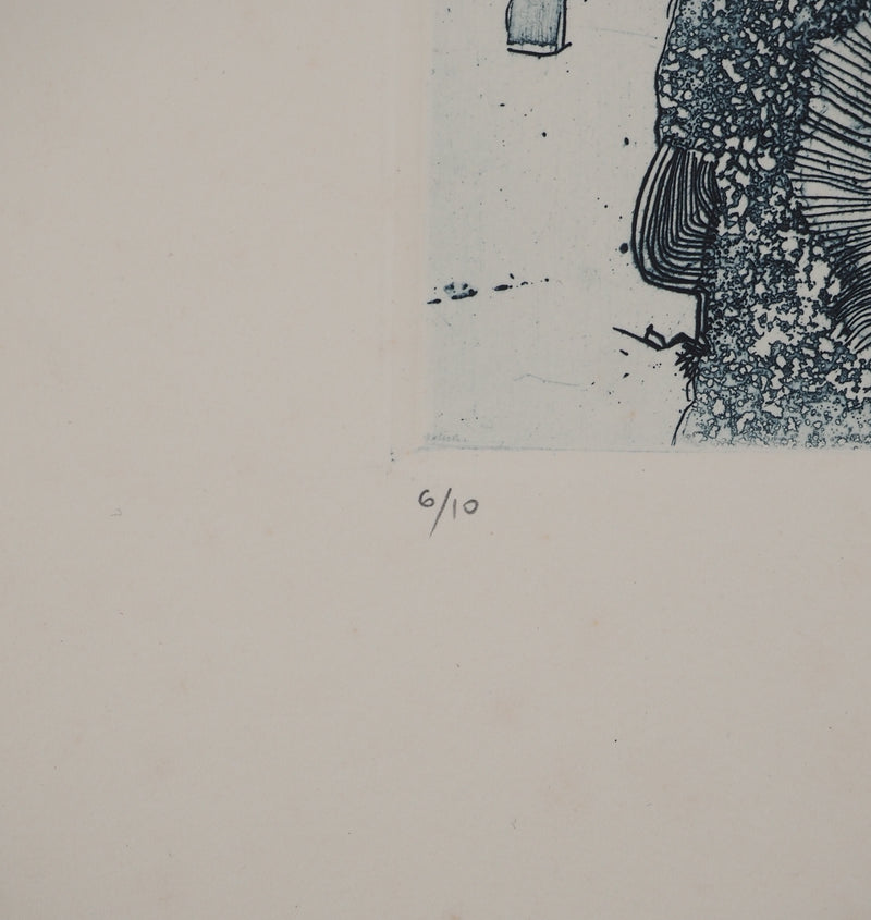 Jean-Pierre VIELFAURE : Tourbillon, Gravure originale signée