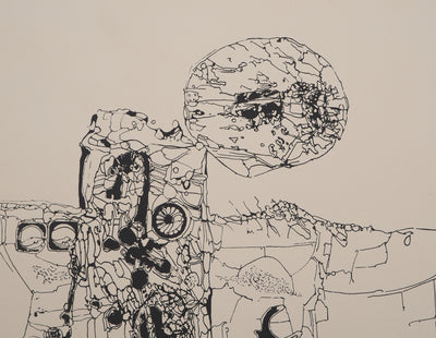 Jean-Pierre VIELFAURE : Paysage abstrait, Sérigraphie originale signée