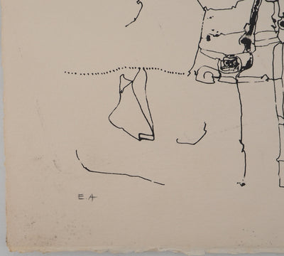 Jean-Pierre VIELFAURE : Paysage abstrait, Sérigraphie originale signée