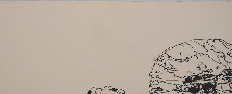 Jean-Pierre VIELFAURE : Paysage abstrait, Sérigraphie originale signée