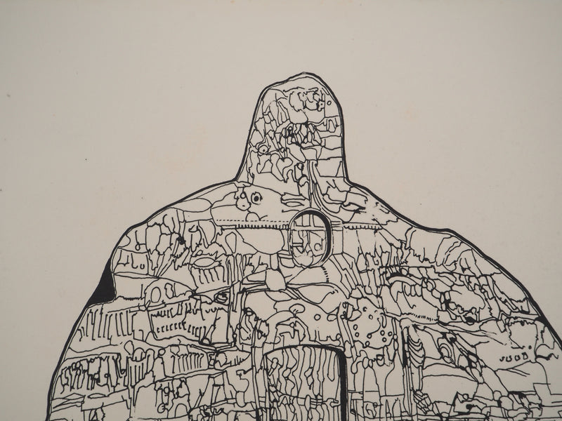 Jean-Pierre VIELFAURE : Structure interne, Sérigraphie originale signée