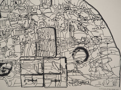 Jean-Pierre VIELFAURE : Structure interne, Sérigraphie originale signée