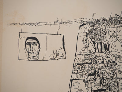 Jean-Pierre VIELFAURE : Tunnel souterrain, Sérigraphie originale signée