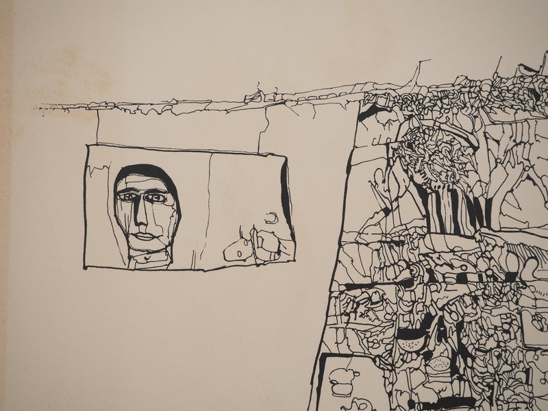 Jean-Pierre VIELFAURE : Tunnel souterrain, Sérigraphie originale signée