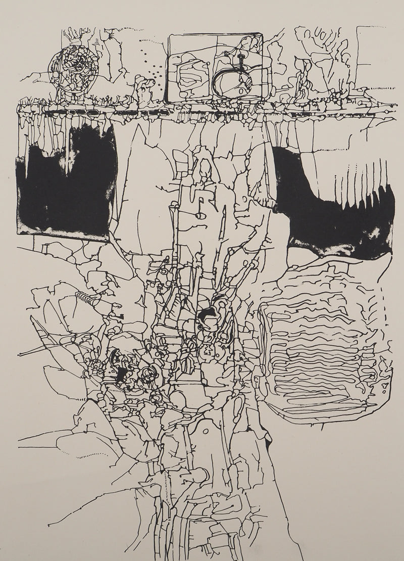 Jean-Pierre VIELFAURE : Sous la surface, Sérigraphie originale signée