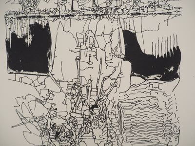 Jean-Pierre VIELFAURE : Sous la surface, Sérigraphie originale signée