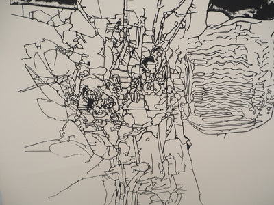 Jean-Pierre VIELFAURE : Sous la surface, Sérigraphie originale signée