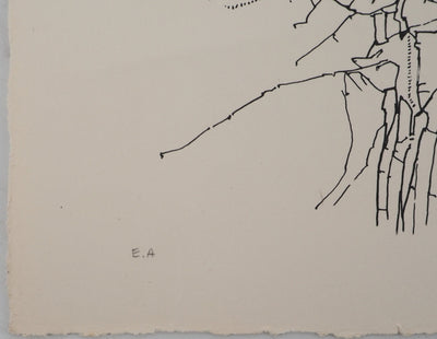 Jean-Pierre VIELFAURE : Sous la surface, Sérigraphie originale signée