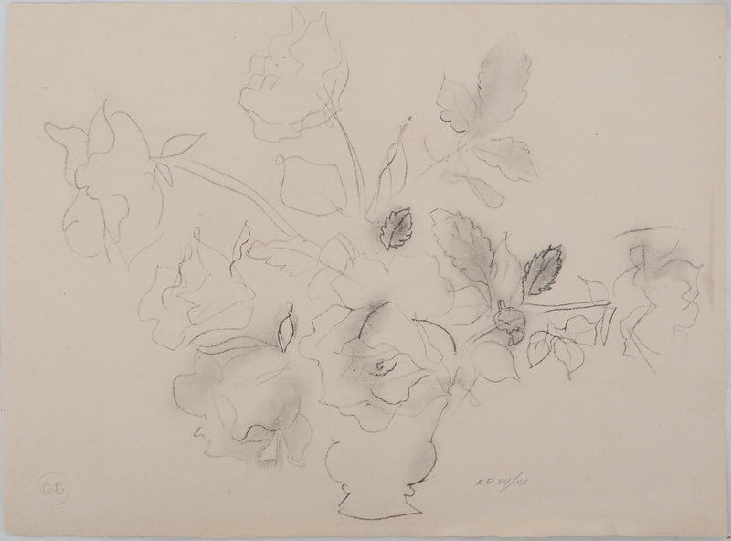 Raoul DUFY : Vase de fleurs, Lithographie