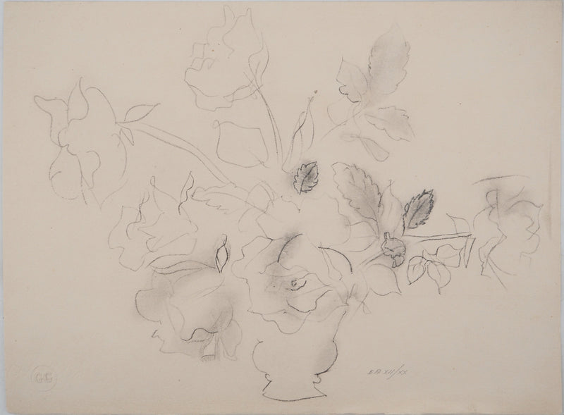 Raoul DUFY : Vase de fleurs, Lithographie