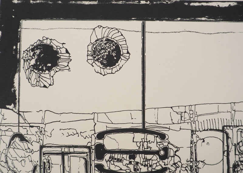 Jean-Pierre VIELFAURE : Architecture abstraite II, Sérigraphie originale signée