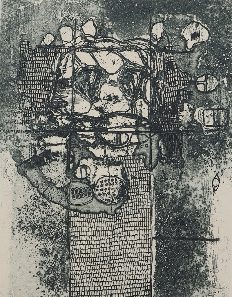 Jean-Pierre VIELFAURE : Vue depuis la fenêtre, Gravure originale signée