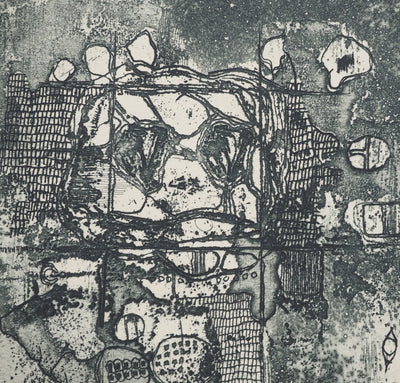 Jean-Pierre VIELFAURE : Vue depuis la fenêtre, Gravure originale signée