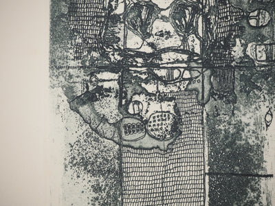 Jean-Pierre VIELFAURE : Vue depuis la fenêtre, Gravure originale signée
