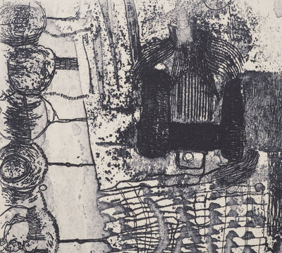 Jean-Pierre VIELFAURE : Composition aux cercles, Gravure originale signée