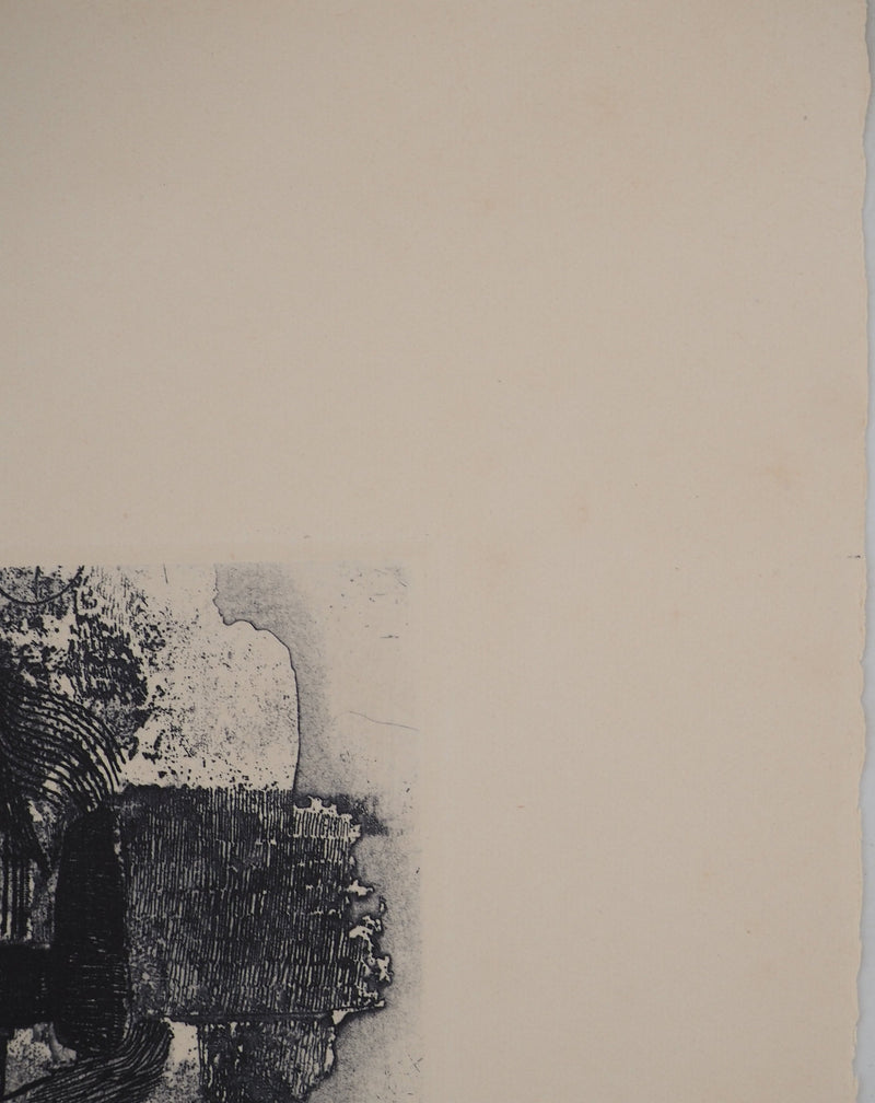 Jean-Pierre VIELFAURE : Composition aux cercles, Gravure originale signée