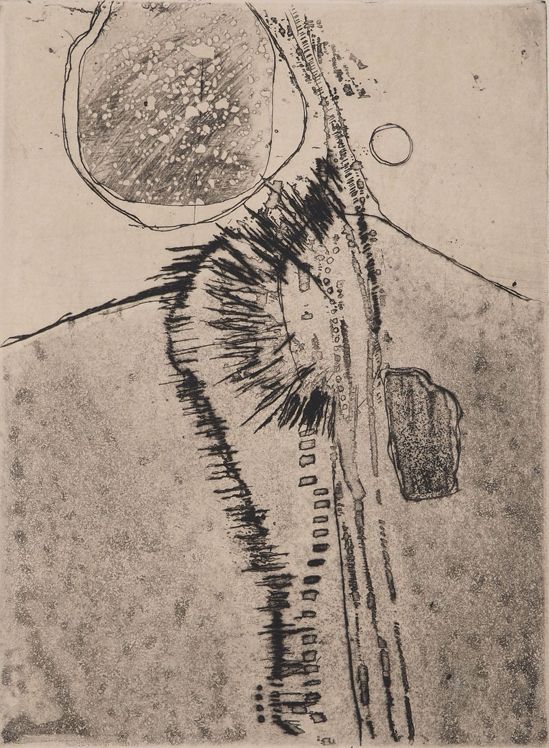 Jean-Pierre VIELFAURE : Dune, Gravure originale signée