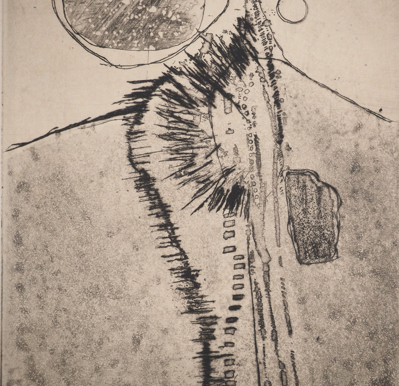 Jean-Pierre VIELFAURE : Dune, Gravure originale signée