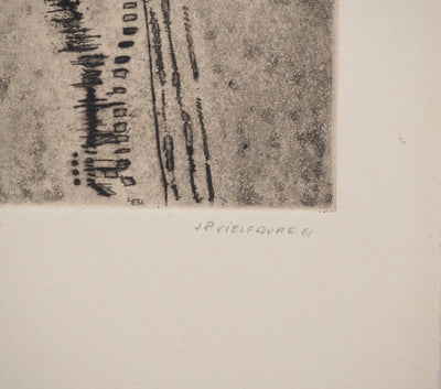 Jean-Pierre VIELFAURE : Dune, Gravure originale signée