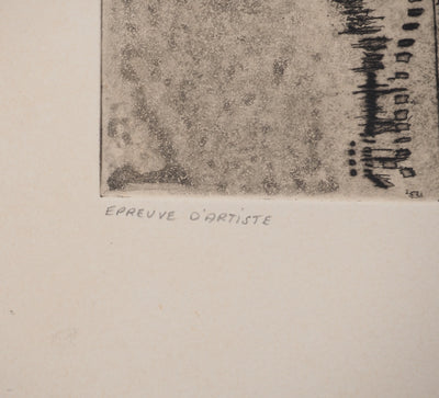 Jean-Pierre VIELFAURE : Dune, Gravure originale signée