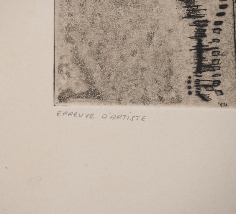 Jean-Pierre VIELFAURE : Dune, Gravure originale signée