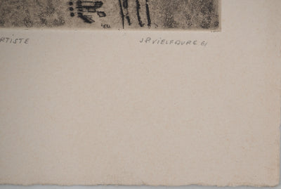 Jean-Pierre VIELFAURE : Dune, Gravure originale signée