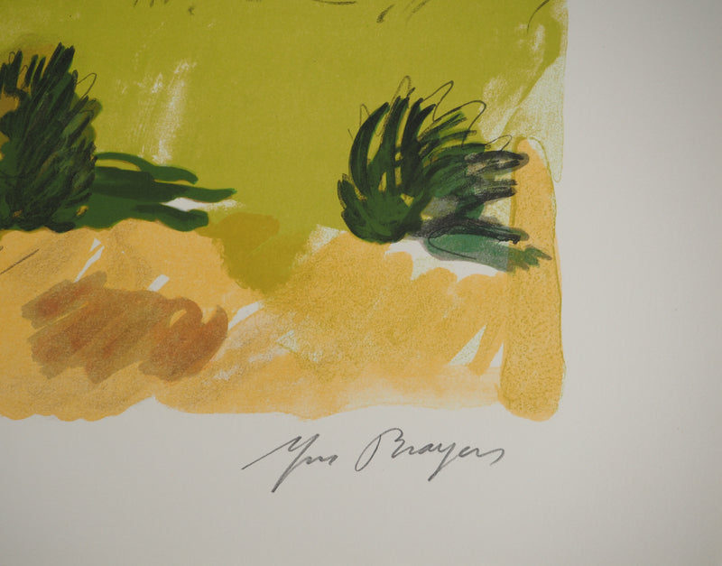 Yves BRAYER : Eglise orthodoxe en Russie, Lithographie originale signée