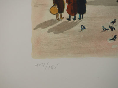 Yves BRAYER : Lumière de Moscou, Lithographie originale signée