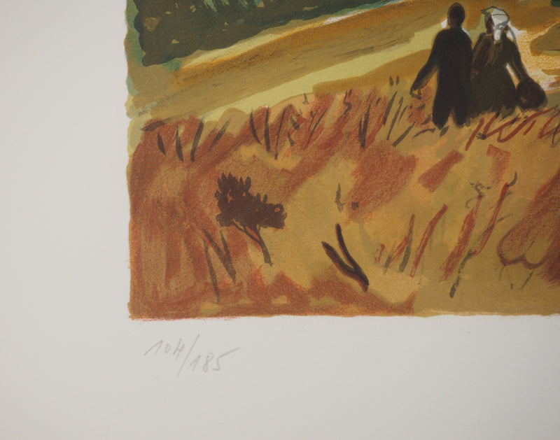 Yves BRAYER : L’automne doré russe, Lithographie originale signée