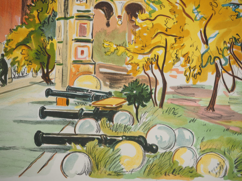 Yves BRAYER : Architecture russe, Lithographie originale signée