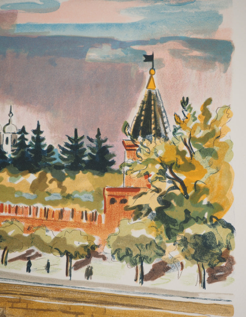 Yves BRAYER : Monastère orthodoxe, Lithographie originale signée