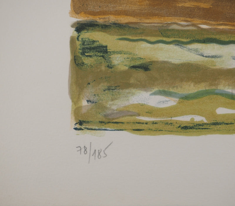 Yves BRAYER : Monastère orthodoxe, Lithographie originale signée