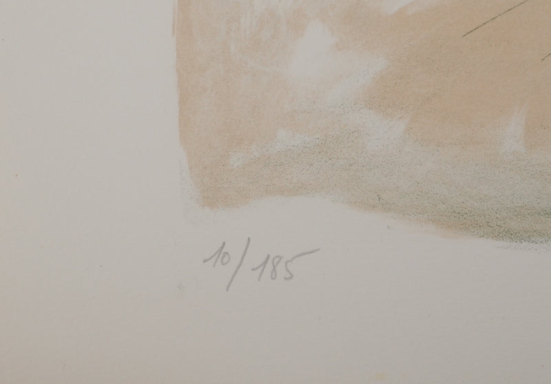 Yves BRAYER : La Place Rouge à Moscou, Lithographie originale signée