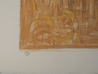 AF André COTTAVOZ, Jubilant crowd, circa 1976, Original lithograph, signed
