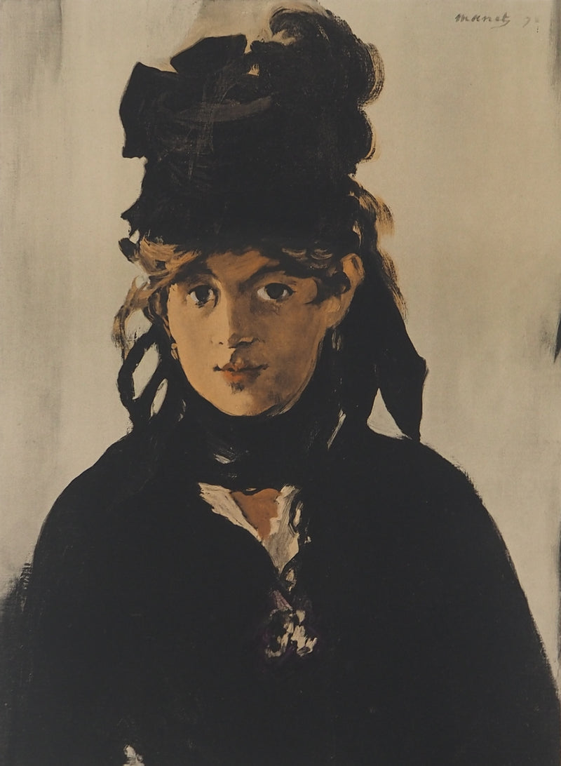 Edouard MANET : Berthe Morisot au chapeau, Lithographie signée