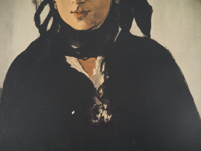 Edouard MANET : Berthe Morisot au chapeau, Lithographie signée