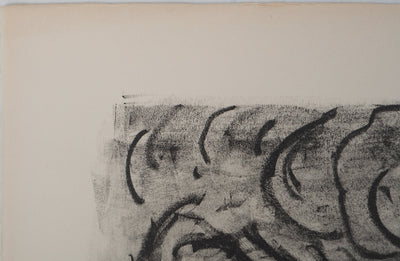 André COTTAVOZ : Les champs, Lithographie originale signée