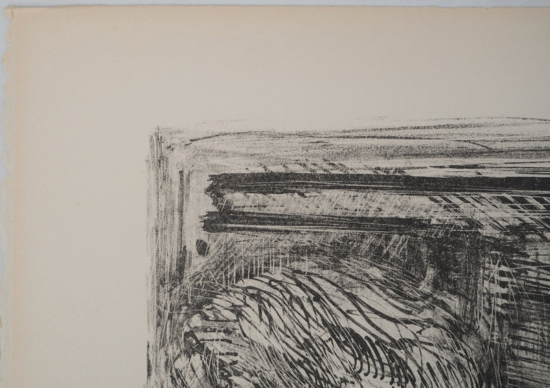André COTTAVOZ : Réunion familiale, Lithographie originale signée