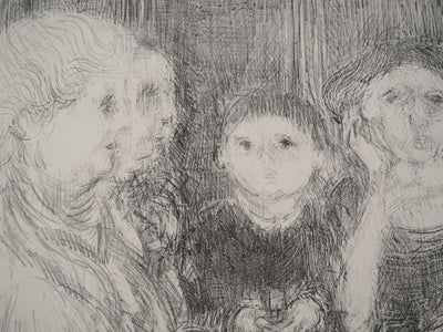 André COTTAVOZ : Jeux de cartes, Lithographie originale signée
