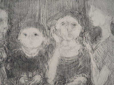 André COTTAVOZ : Jeux de cartes, Lithographie originale signée